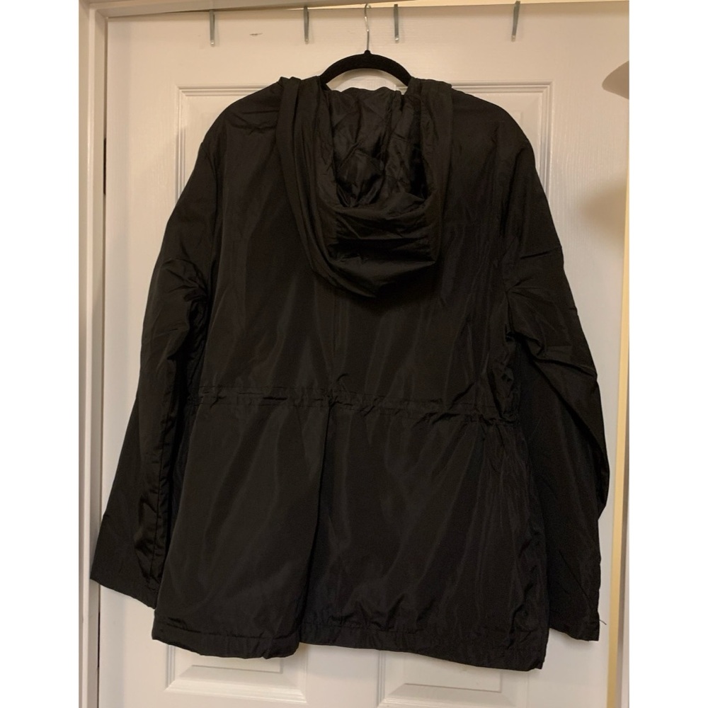 NEW Forever 21 Plus 2X Black Lightweight Waisted Jacket, Lined, Zip and Snap - Picture 3 of 15